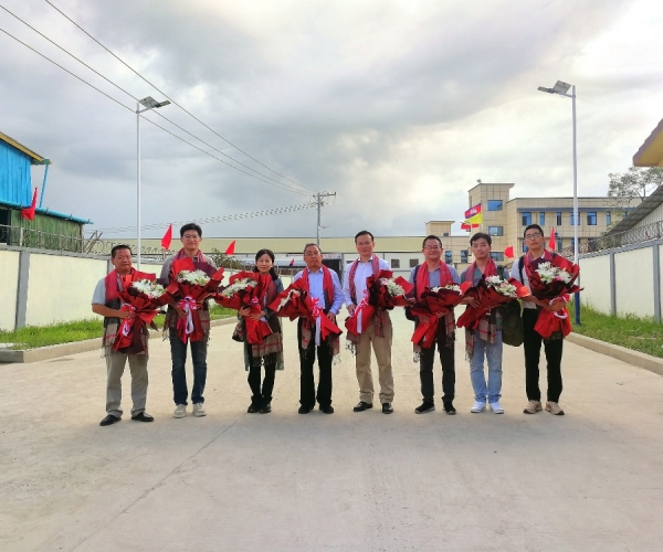 嘉兴市政协盛全生副主席一行调研尊龙人生就是博首页丝绸（柬埔寨）工业园